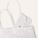 Goyard Saint Louis PM Tote Bag White - Image 4